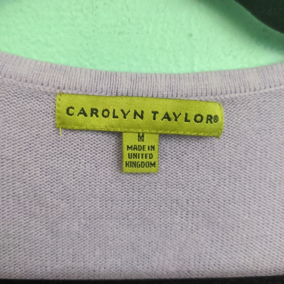 Carolyn Taylor Purple Cardigan medium - Picture 3 of 5